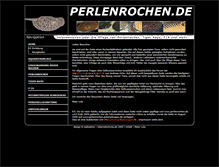 Tablet Screenshot of perlenrochen.potamotrygon.de